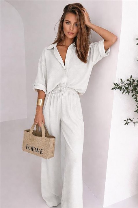 Komplet NATEVINA WHITE, Kolor : biały, IVET.PL - Modna odzież