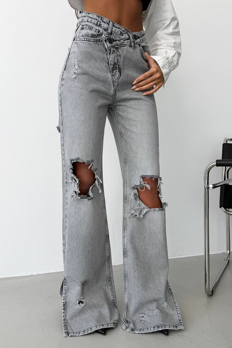 Jeansy BRANIMIRA GREY, Kolor : szary, IVET.PL - Modna odzież