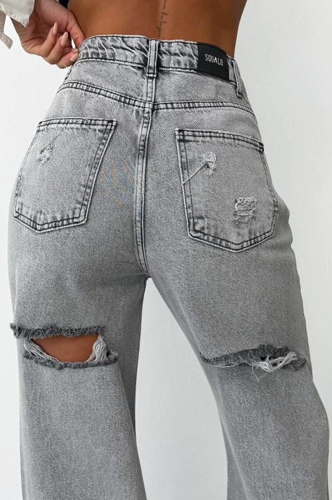 Jeansy BRANIMIRA GREY, Kolor : szary, IVET.PL - Modna odzież