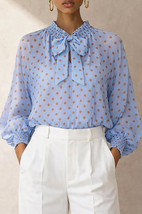 Bluzka ARLEKINA, Kolor : błękitny, IVET.PL - Modna odzież