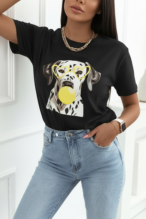 Koszulka MARGINZA BLACK, Kolor : czarny, IVET.PL - Modna odzież