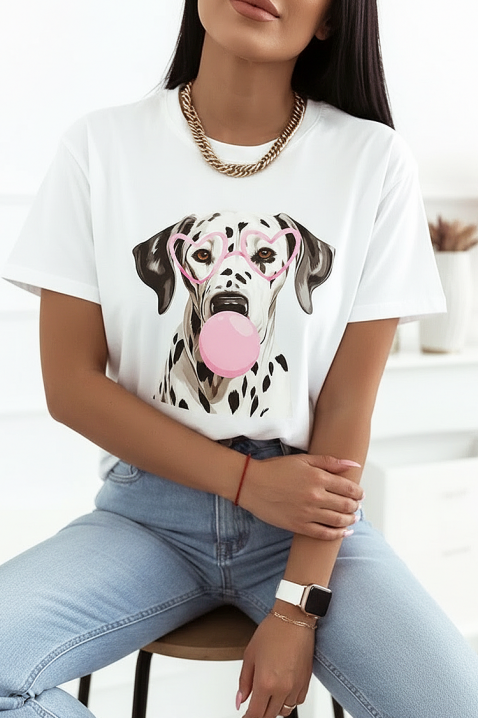 Koszulka MARGINZA WHITE, Kolor : biały, IVET.PL - Modna odzież