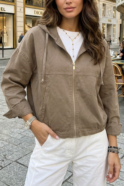 Kurtka IMERITA BEIGE, Kolor :  beżowy, IVET.PL - Modna odzież