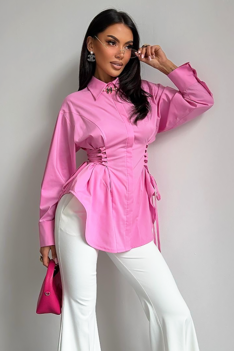 Koszula VIONEZA PINK, Kolor : różowy, IVET.PL - Modna odzież