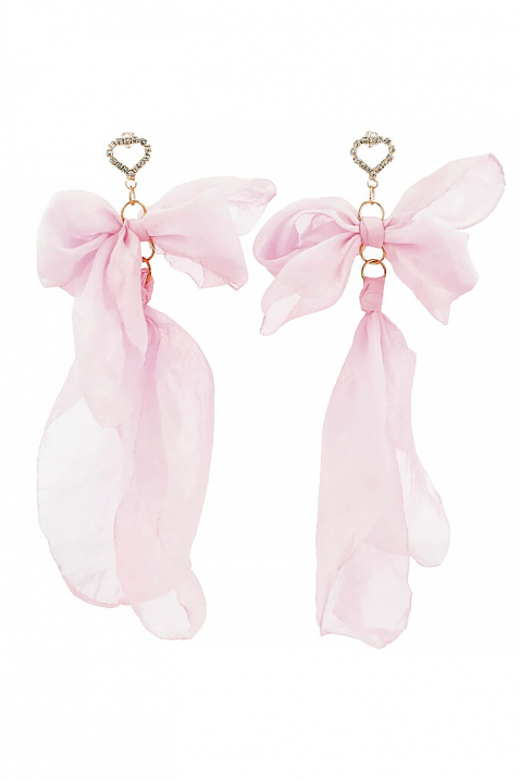 Kolczyki PLELONZA, Kolor : pudrowy róż, IVET.PL - Modna odzież