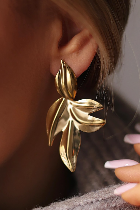 Kolczyki ATELONZA, Kolor : złoty, IVET.PL - Modna odzież