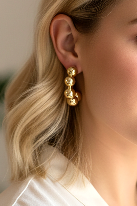 Kolczyki ANEFTIDA, Kolor : złoty, IVET.PL - Modna odzież