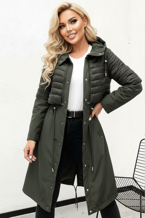 Kurtka EMEFIDA KHAKI, Kolor : khaki, IVET.PL - Modna odzież