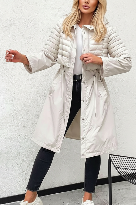 Kurtka EMEFIDA WHITE, Kolor : biały, IVET.PL - Modna odzież