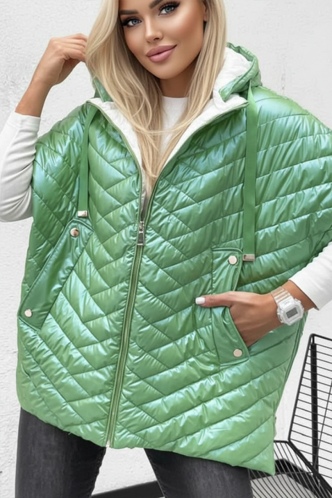 Kamizelka AMELINDA GREEN, Kolor : zielony, IVET.PL - Modna odzież