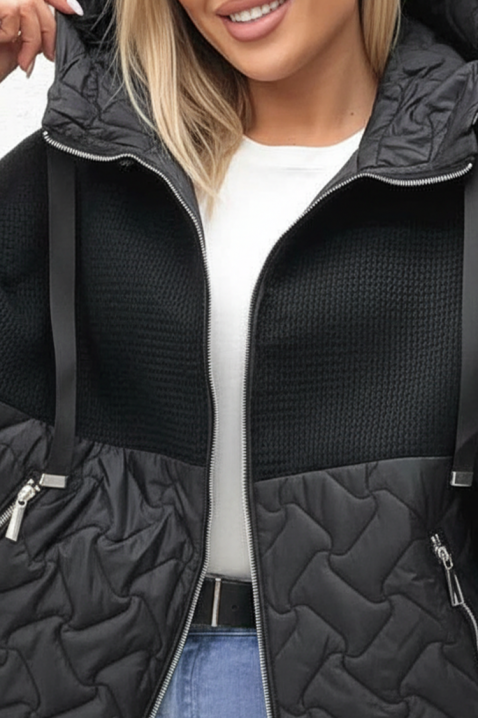 Kurtka MALEXINA BLACK, Kolor : czarny, IVET.PL - Modna odzież