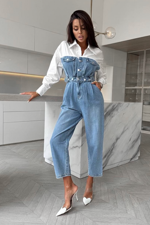 Kombinezon MOLVELZA, Kolor : chabrowy, IVET.PL - Modna odzież