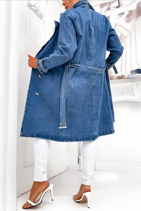 Trencz ALEXITA, Kolor : chabrowy, IVET.PL - Modna odzież