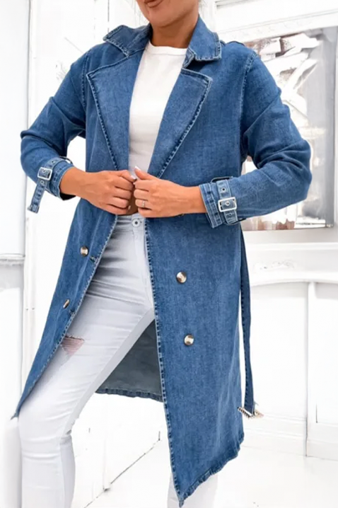 Trencz ALEXITA, Kolor : chabrowy, IVET.PL - Modna odzież