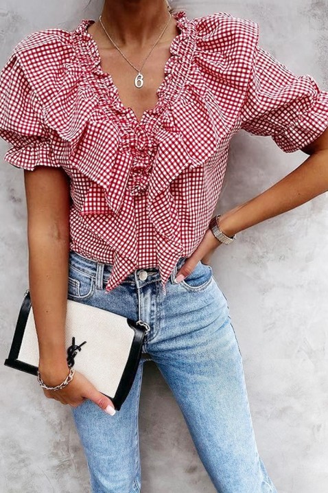 Top OLIANZA, Kolor : czerwony, IVET.PL - Modna odzież