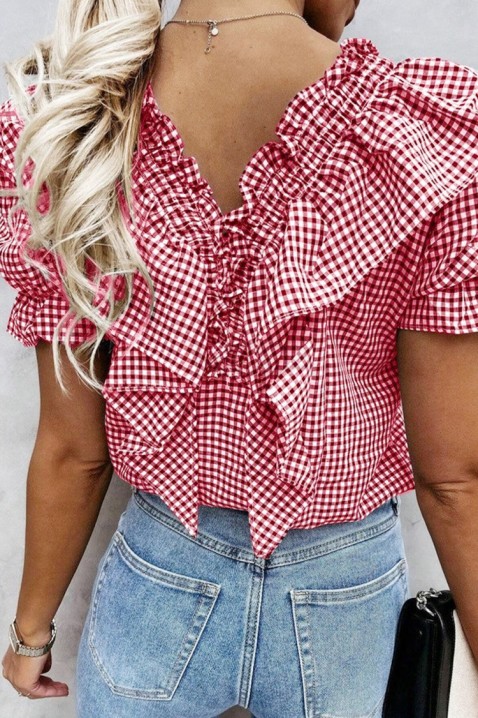 Top OLIANZA, Kolor : czerwony, IVET.PL - Modna odzież