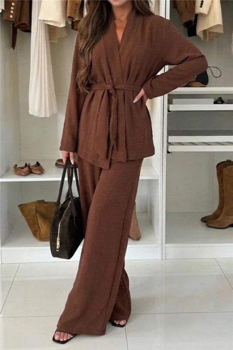 Komplet GOLZARFA BROWN, Kolor : brązowy, IVET.PL - Modna odzież