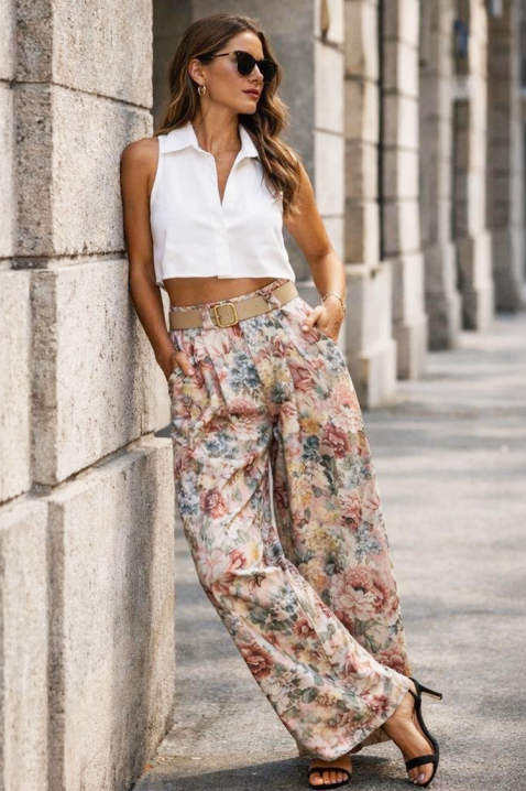 Spodnie FIONZANA, Kolor : wielokolorowy, IVET.PL - Modna odzież