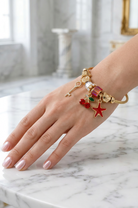 Bransoletka ALONZINA, Kolor : złoty, IVET.PL - Modna odzież