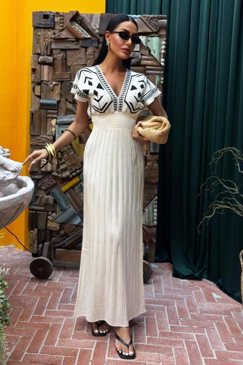 Sukienka EMPERALZA ECRU, Kolor : ecru, IVET.PL - Modna odzież