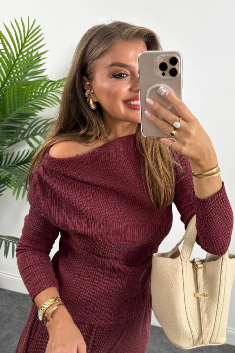 Komplet BORISA BORDO, Kolor : bordowy, IVET.PL - Modna odzież