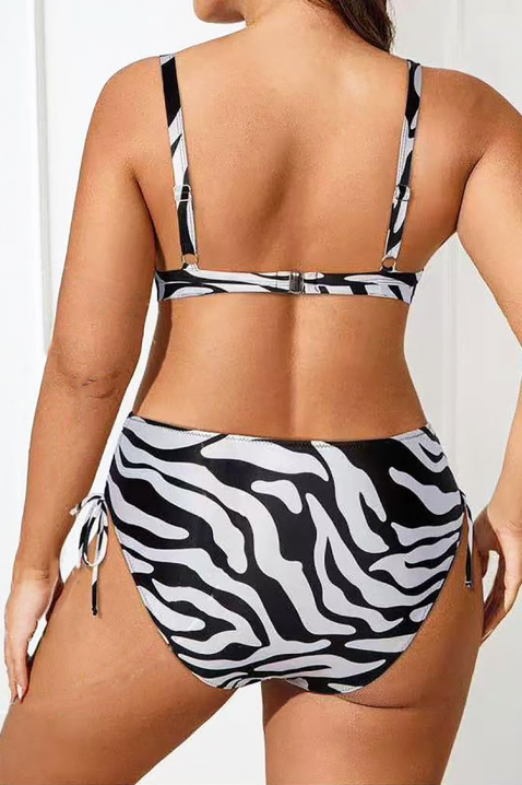 Strój kąpielowy ZEBROLZA, Kolor : czarny z białym, IVET.PL - Modna odzież