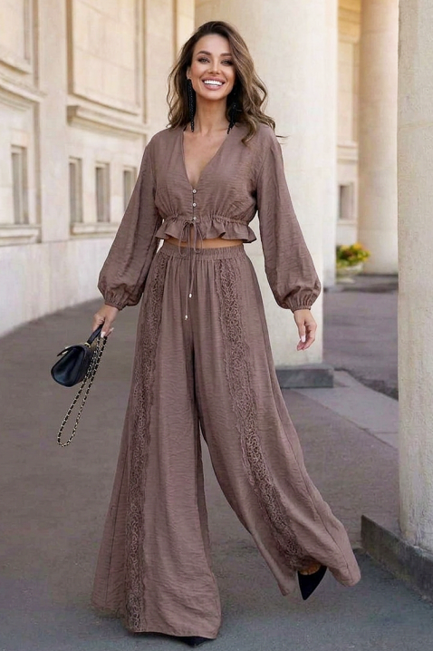 Komplet CARAMELA, Kolor : brązowy, IVET.PL - Modna odzież