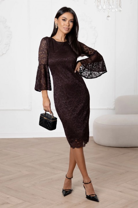 Sukienka NIOXEZA BROWN, Kolor : brązowy, IVET.PL - Modna odzież