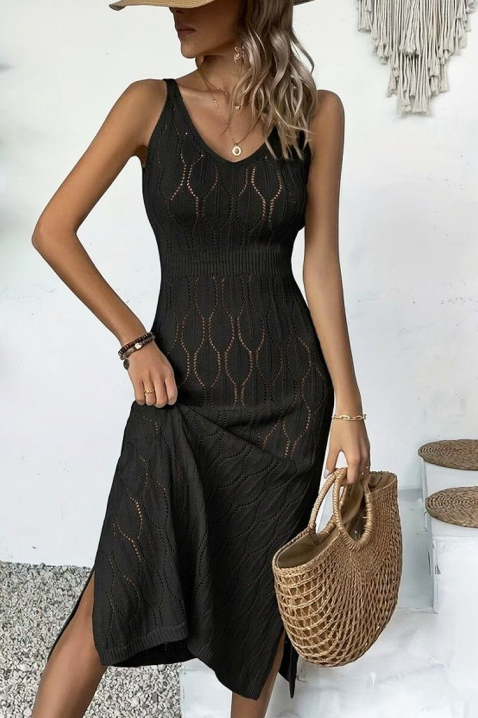 Sukienka plażowa LELONDINA BLACK, Kolor : czarny, IVET.PL - Modna odzież