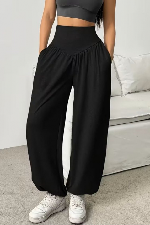 Spodnie ZEVROLDA BLACK, Kolor : czarny, IVET.PL - Modna odzież