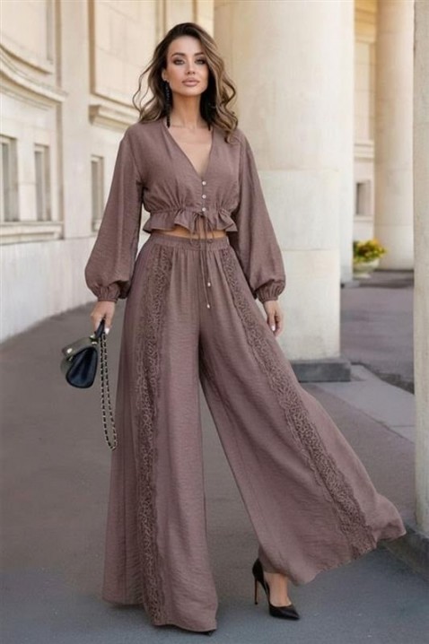 Komplet CARAMELA, Kolor : brązowy, IVET.PL - Modna odzież