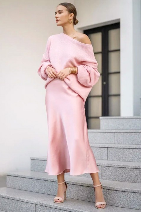 Spódnica ZANORIA PUDRA, Kolor : pudrowy róż, IVET.PL - Modna odzież