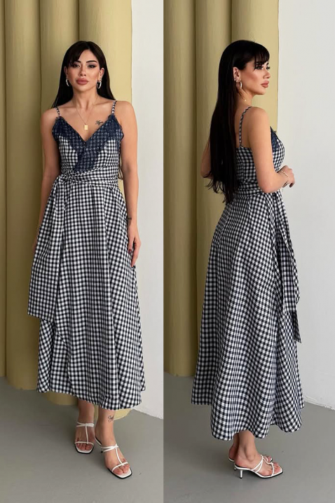 Sukienka ALEKSINIA WHITE, Kolor : czarny z białym, IVET.PL - Modna odzież