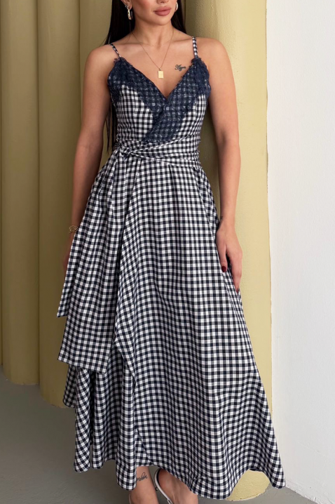 Sukienka ALEKSINIA WHITE, Kolor : czarny z białym, IVET.PL - Modna odzież