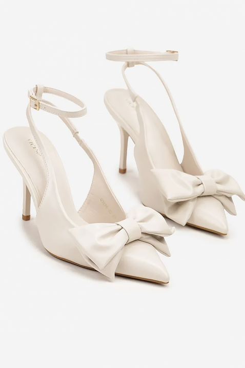 Szpilki JALENA, Kolor : ecru, IVET.PL - Modna odzież