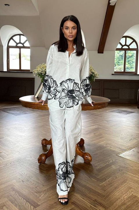 Komplet FLORENZIA WHITE, Kolor : biały, IVET.PL - Modna odzież