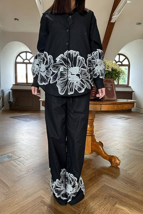 Komplet FLORENZIA BLACK, Kolor : czarny, IVET.PL - Modna odzież