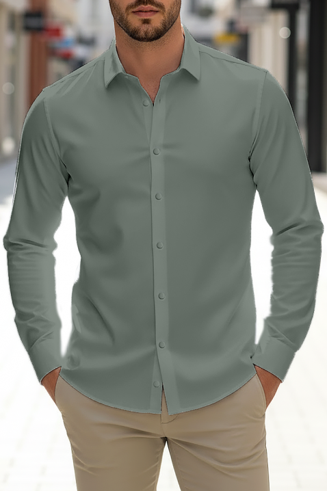 Koszula FERIZO KHAKI, Kolor : khaki, IVET.PL - Modna odzież