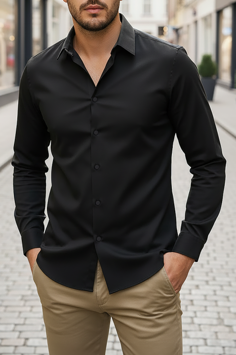 Koszula FERIZO BLAC, Kolor : czarny, IVET.PL - Modna odzież