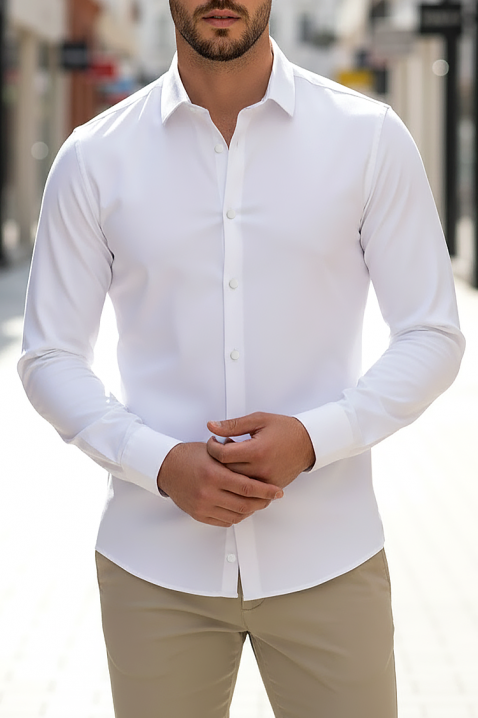 Koszula FERIZO WHITE, Kolor : biały, IVET.PL - Modna odzież