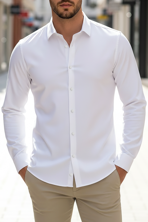 Koszula FERIZO WHITE, Kolor : biały, IVET.PL - Modna odzież