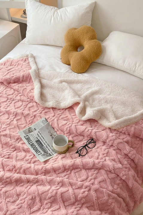 Narzuta na łóżko ERTIOLJA PINK 200х220 cm, Kolor : różowy, IVET.PL - Modna odzież