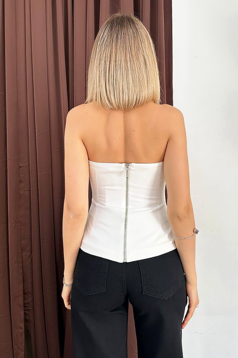 Top TRONZELA WHITE, Kolor : biały, IVET.PL - Modna odzież