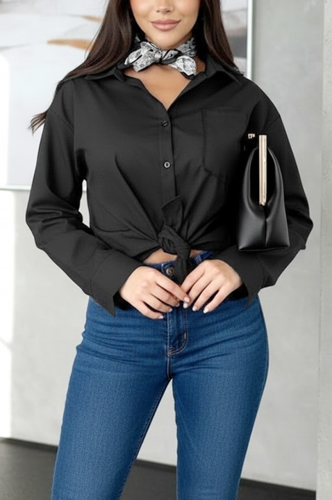 Koszula ZARLONA BLACK, Kolor : czarny, IVET.PL - Modna odzież