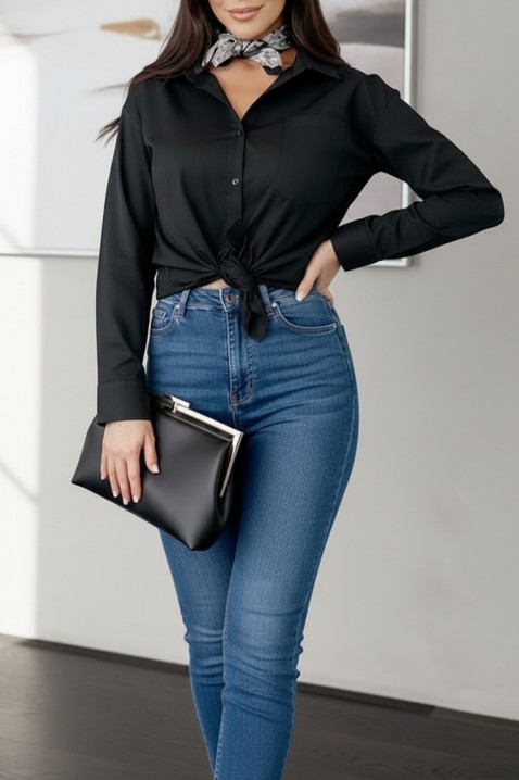 Koszula ZARLONA BLACK, Kolor : czarny, IVET.PL - Modna odzież