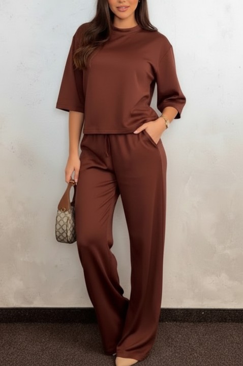 Komplet RELONDANA BROWN, Kolor : brązowy, IVET.PL - Modna odzież