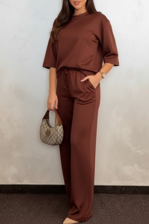 Komplet RELONDANA BROWN, Kolor : brązowy, IVET.PL - Modna odzież