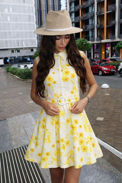 Sukienka GLOMERZA YELLOW, Kolor : żółty, IVET.PL - Modna odzież