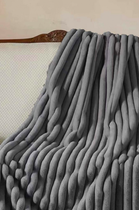 Koc GRIELMA GRAFIT 160x200 cm, Kolor : grafitowy, IVET.PL - Modna odzież