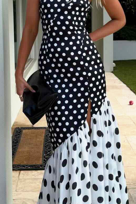 Sukienka GLOZEFINA, Kolor : czarny z białym, IVET.PL - Modna odzież